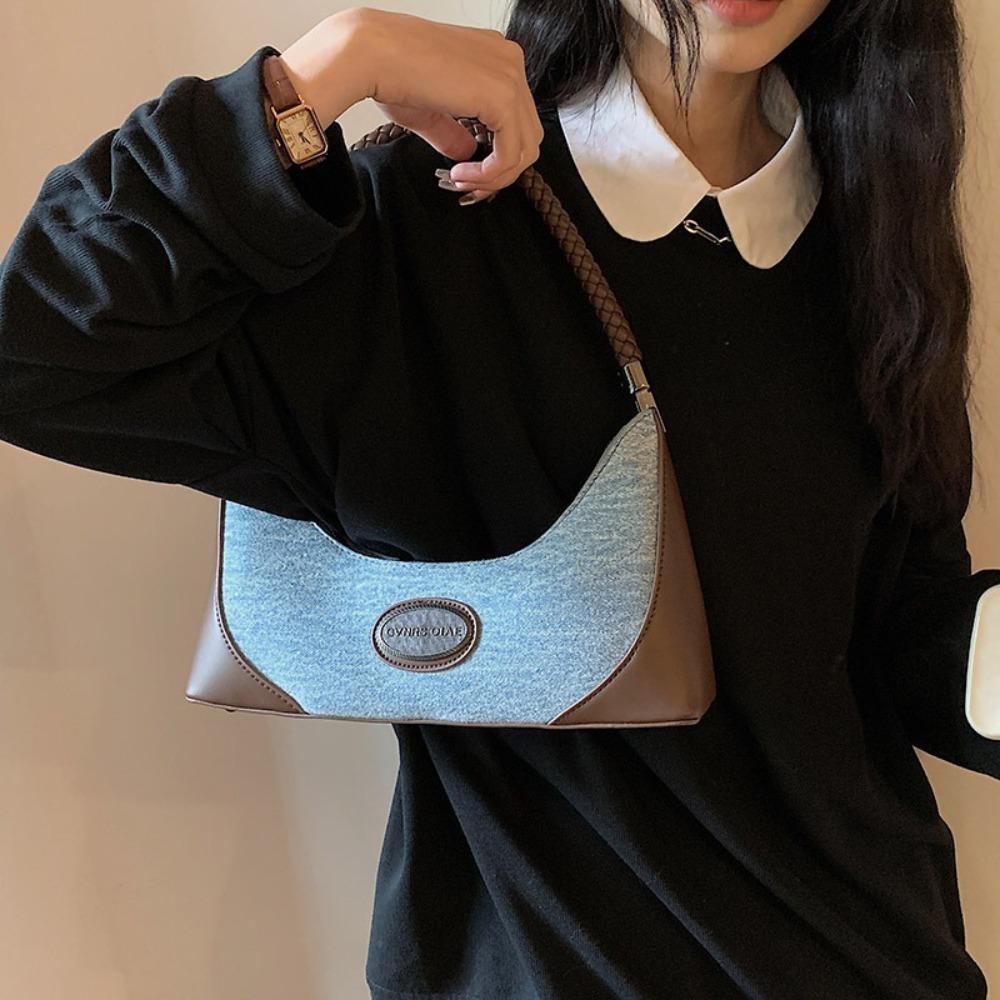 

Spicy Girl Underarm Shoulder Bag Korean Style Crescent Bags Portable Handbag Girls
