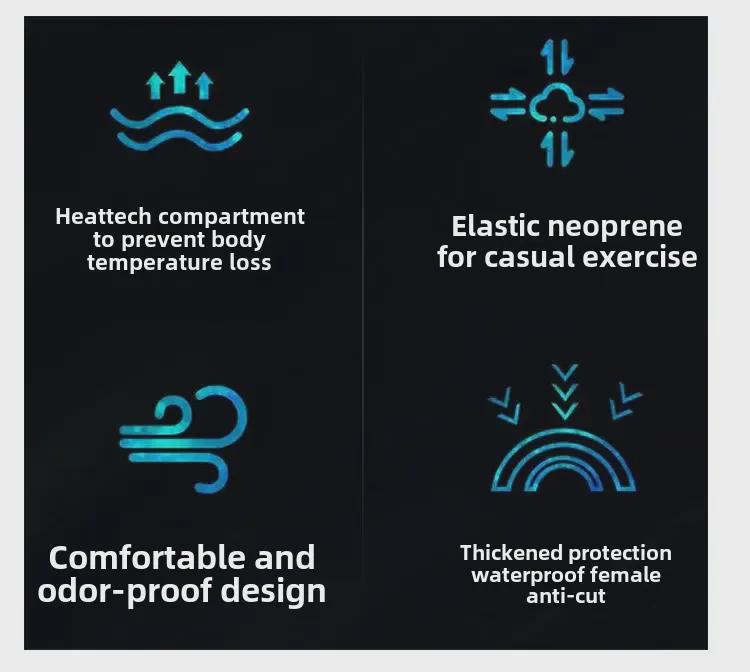 3mm Professional Winter Diving & Fishing Suit - Warm, Cold-Proof Two-Piece for Snorkeling & Jellyfish Protection