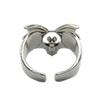 Adjustable Open Ring Men Women Vintage Bat Punk Style Plated Retro Fashion Statement Halloween Accessory