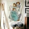 Sarah Kay Wall Tapestry Aesthetic Wall Hanging Printed Fabric Blanket Decorative Tapestries for Bedroom Living Room Home Decor