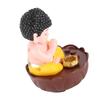 Singing Buddha Figurine USB Charging Desktop Buddha Decorative Statue with Sound for Desk Car
