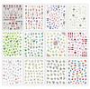 3D Colorful Flower Nail Art Stickers - Sunflower & Rose Self-Adhesive Decals