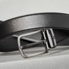 Black Buckle Dd Logo Embossed Leather Belt Dbbe6e048bk