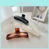 Transparent Large Hair Claw Clip For Women Stylish Geometric Design Ideal For Updos