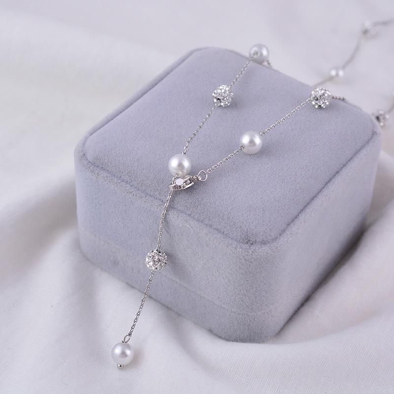 

Internet Celebrity Gray Star Pearl One-Piece Versatile Luxury Necklace for Women