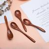 4PC Wooden Spoon Wood Tableware Spoon Anti-Scald Tea Coffee Stirring Spoons Kitchen Cooking Utensil Tool Soup Teaspoon