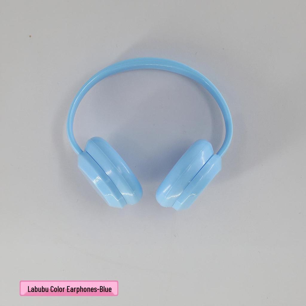 Labubu Macaron Headset Figurine Earphone Accessories & Dress-Up Photo Props