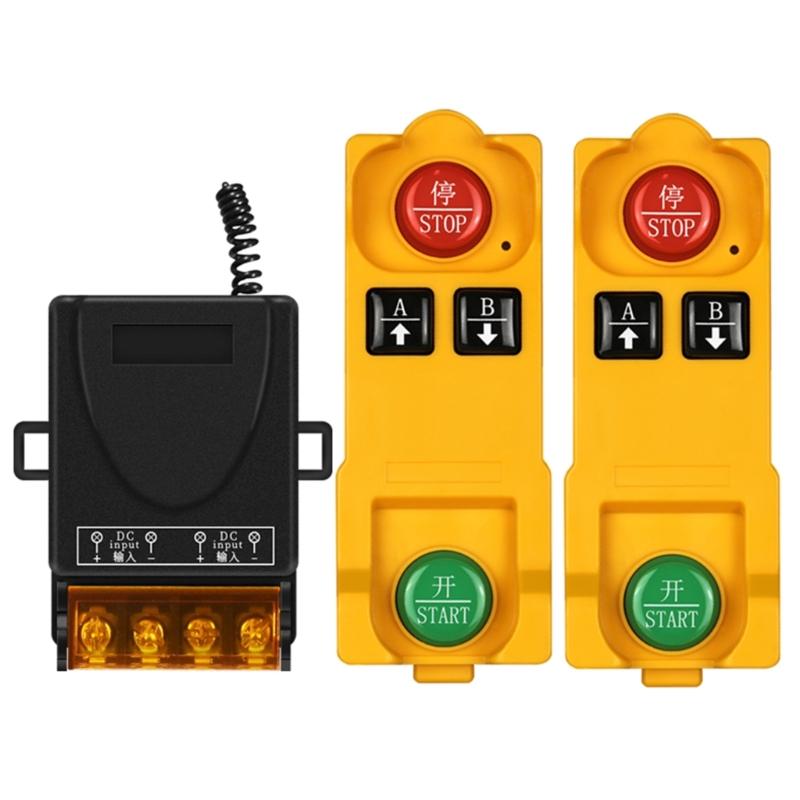 315/433MHz Industrial 2-key Remote Control DC12-48V 1CH RF Wireless Remote Control Switch Transmitter for Garage Door