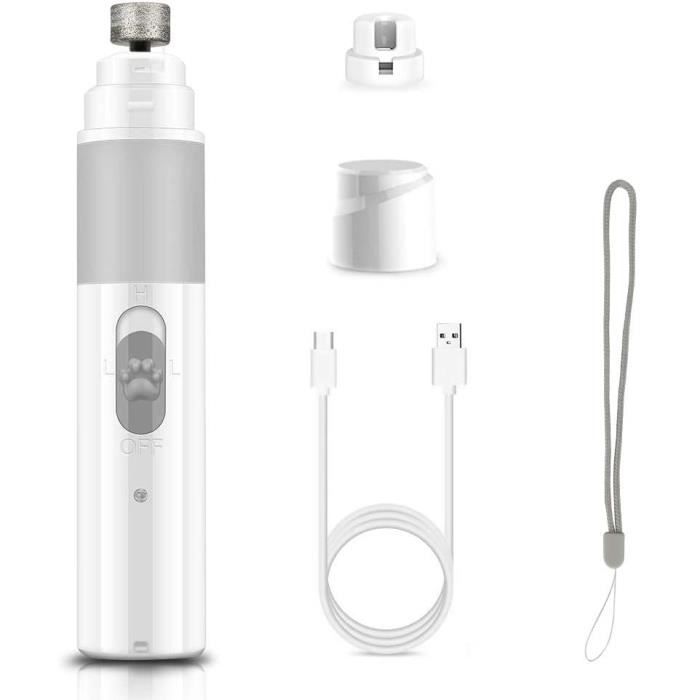 Lime à Ongle - 2 Vitesses - Ultra Silencieux - USB Rechargeable - Coupe Précise