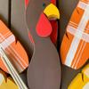 Thanksgiving Turkey Planter Stakes Hand-Painted Wooden Garden Decor for Pots Flower Beds Autumn Fall Harvest Decoration