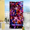 Digital Circus Customize Text Beach Towel Soft Durable Quick-Dry Portable for SwimmingBeachCamping Travel Beach AccessoriesGym