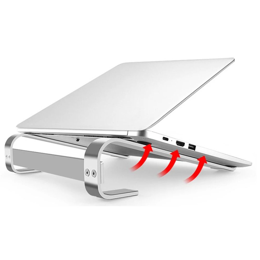 Ventilated Notebook Riser Double Layer Computer Stand Sturdy Laptop Holder  Space Saving