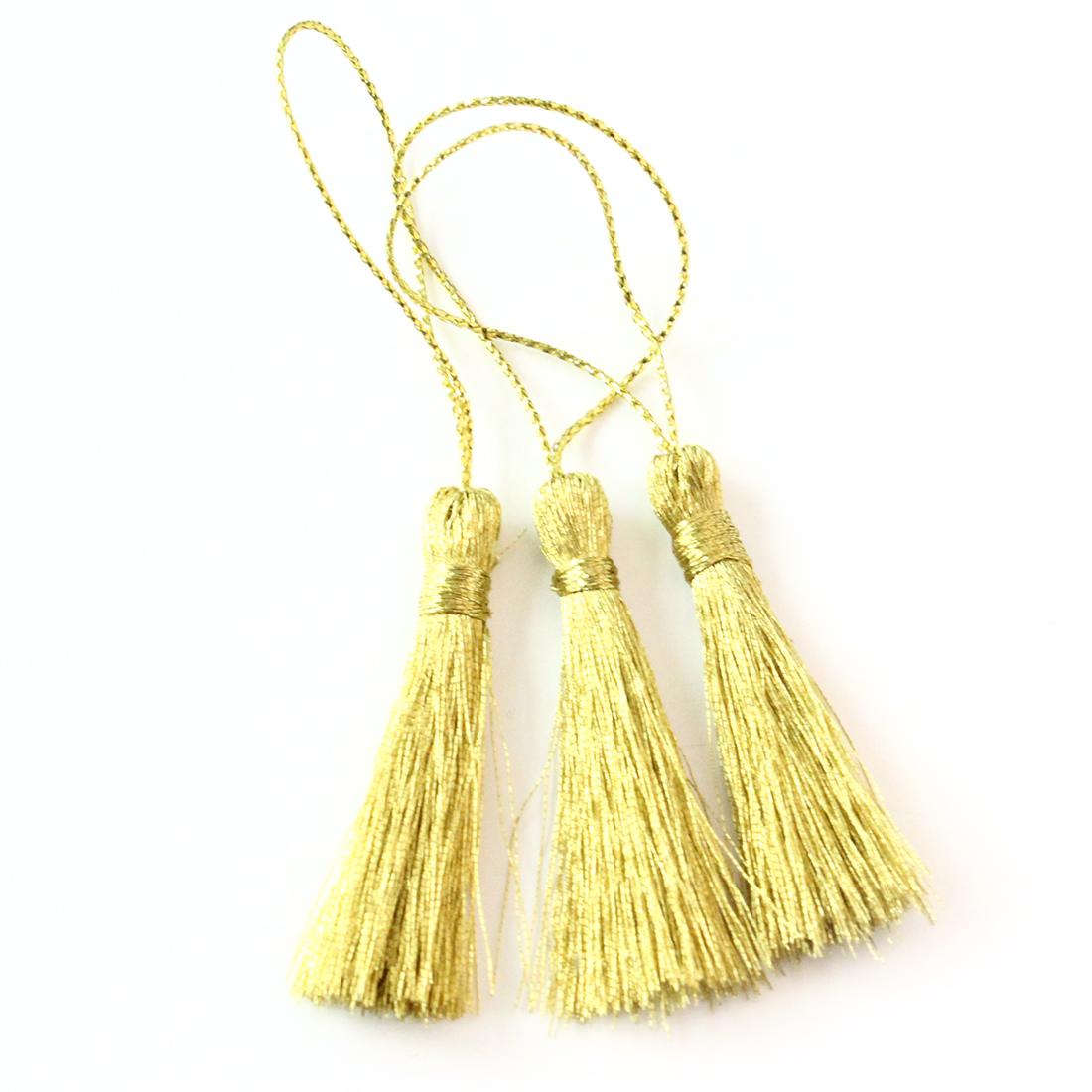 

30Pcs Tassel Pendant Mini 4/6/8cm Length Silk Satin Hanging Tassel for Bead Bookmark Crafts Earring Jewelry Keychain Accessorie