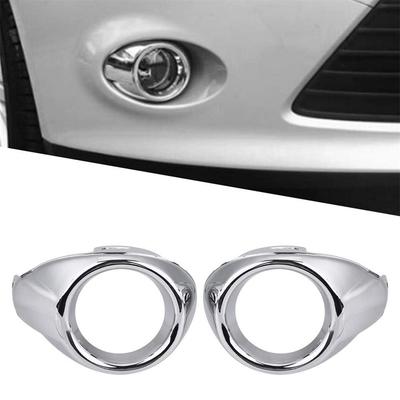 Front Fog Light Lamp Cover Chrome Ring Trim 2PCS For Ford Focus 2012 2013 2014