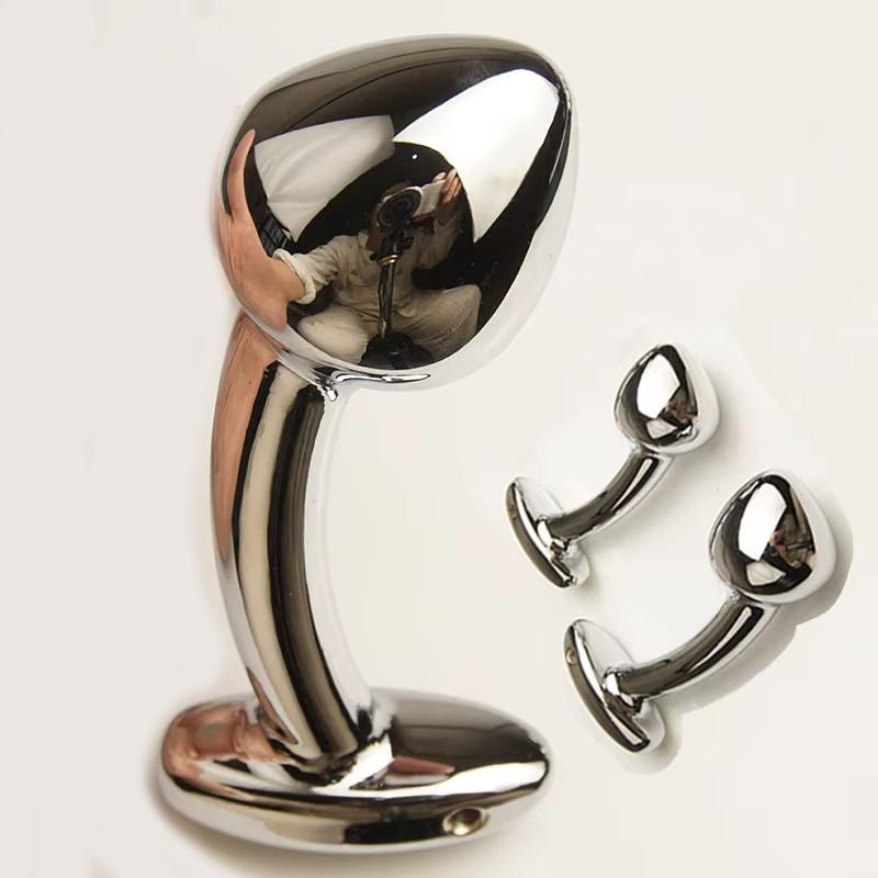 Metal Curved But Anal Plug Dildo Sex Toys,Anus Ass Butt Trainer,Analplug Buttplug Butplug,G-spot Prostate Massage