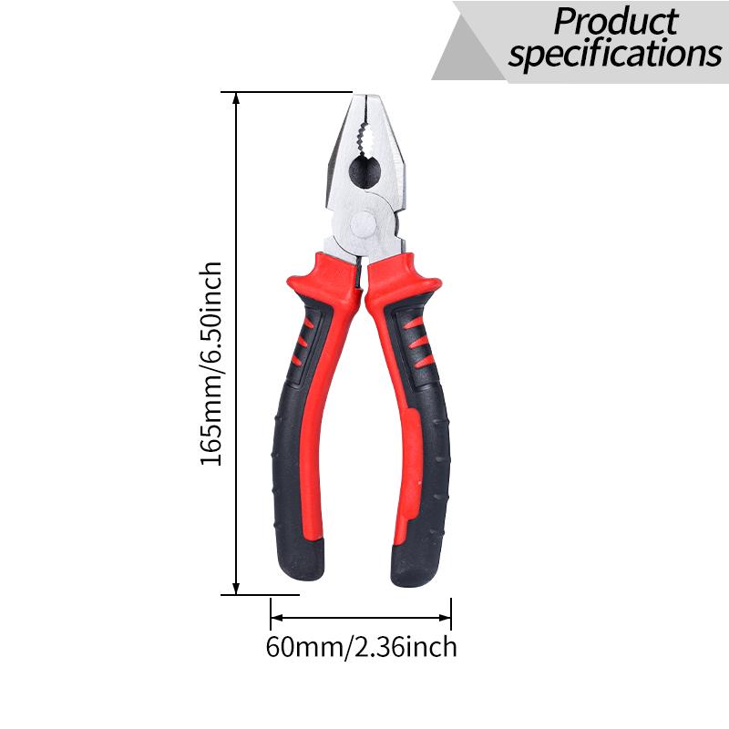 Wire Pliers Diagonal Nose Pliers Needle Nose Pliers Industrial Grade Preferred Pliers Durable Chromium Vanadium Steel Suitable for Wire Cutting