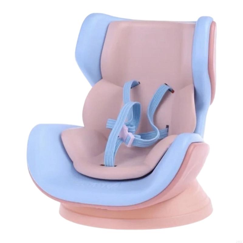 28GC Soft Cushioned Automotive Vent Clip Holder For 4-6.7Inch Plush Toy Stable Display Platform With Adjustable Strap