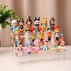 Black Handmade Toy Display Rack 1/2/3/4/5 Layer Ladder Shelf for Building Block Model Doll Office Cosmetics Storage