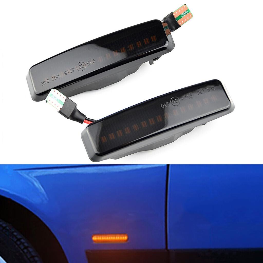 2ks dynamických sekvenčních LED bočních obrysových světel pro BMW řady 5 E39 525i 528i 530i 540i