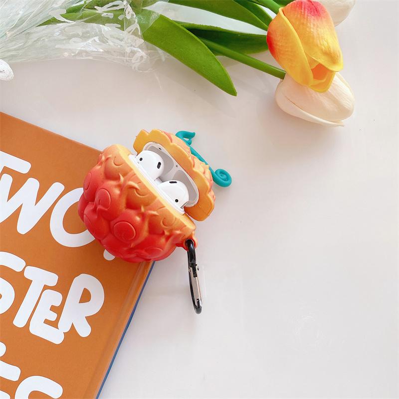 Devil Fruit Cartoon Cute Cover for Apple AirPods 4 Earphone Protective Case for AirPods Pro 2 Charging Cover for AirPods 3 2 1