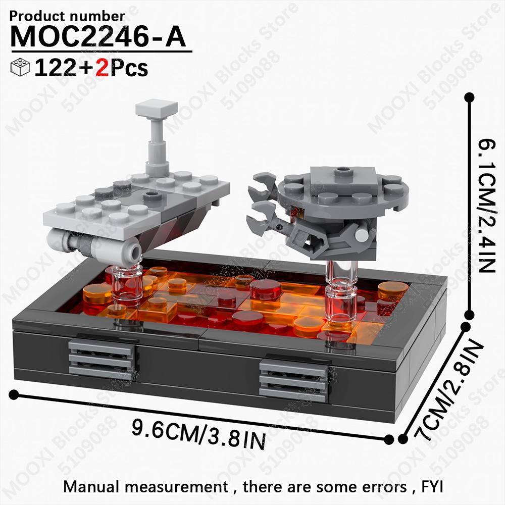 MOOXI MOC Space Wars Movie Robot Soldier Fighter Tank Weapons Battle Scene Models Bricks Building Blocks Figures Toys Kids Gifts