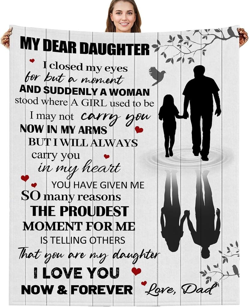 Perfekte Geschenke für Papa Decken für Vatertag Muttertag Jahrestag Geburtstag für Mama Sohn Tochter Opa Oma Tante Überwurf