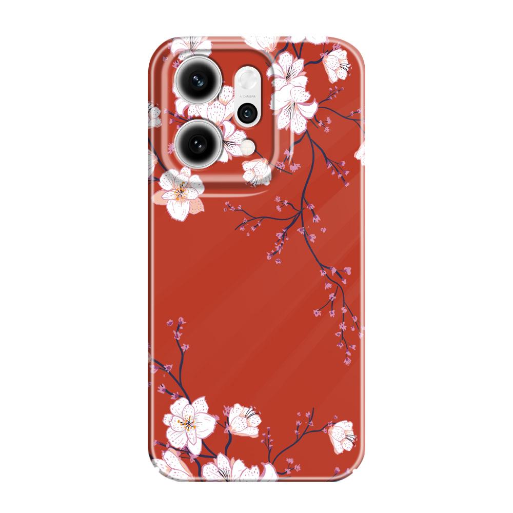 

Fallen Plum Blossoms Phone Case For OPPO Reno 14 14F 13 13F 12 12F 11 11F 10 8 8Z 8T 7 7Z Pro 4G 5G Film Hard Cover OPPO Reno 13F