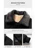 Men's Winter Thickened Lapel Jacket - Plus Velvet, Warm, Loose Fit for Middle-aged & Elderly