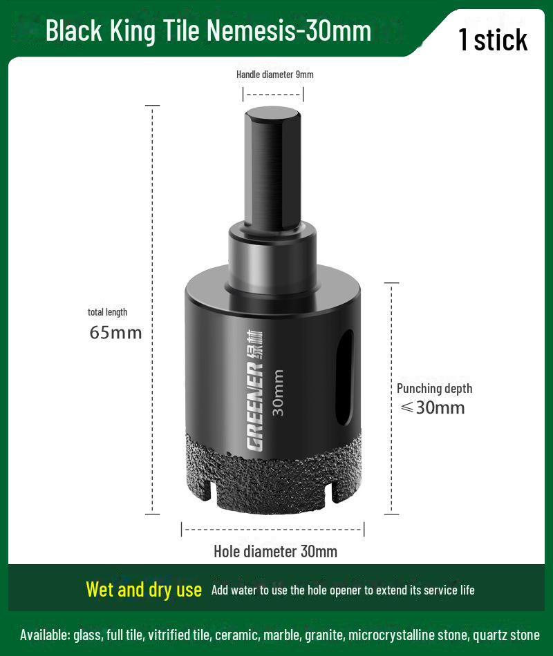 Burghiu pentru plăci ceramice Green Forest pentru sticlă și marmură