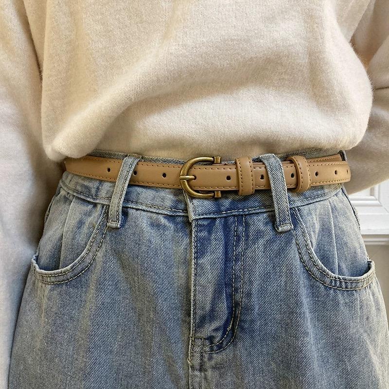 Girth Women Decorative Sweater Jeans New Student Ins Style Narrow Retro Simple Personality Trend Male Belt