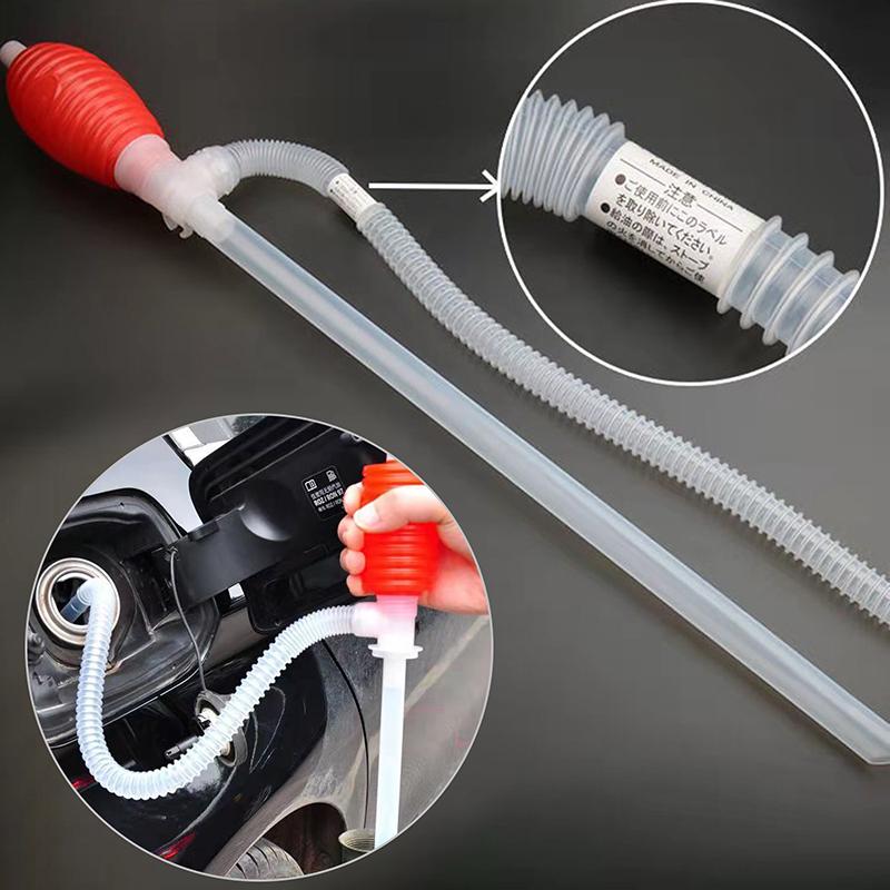 1pcs Manual Siphon Pump Liquid Transfer Tool Car Oil Extractor Fuel Sucking Pipe Water Suction Tube