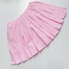 Striped Long Sleeve Shirt Women's Tennis Set Fashion Casual Elastic Waist Pleated Skirt Two-Piece Set