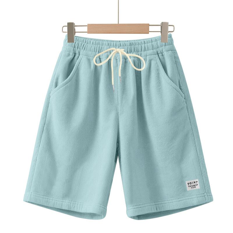 Men'S Straight Work Pants Fashionable And Casual Drawstring Shorts