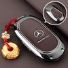 OQA4   Car Key Case Cover For Mercedes Benz C E S Class GLC CLE EQE W206 W214 W223 S350 S400 S450 E300 Keychain Fob