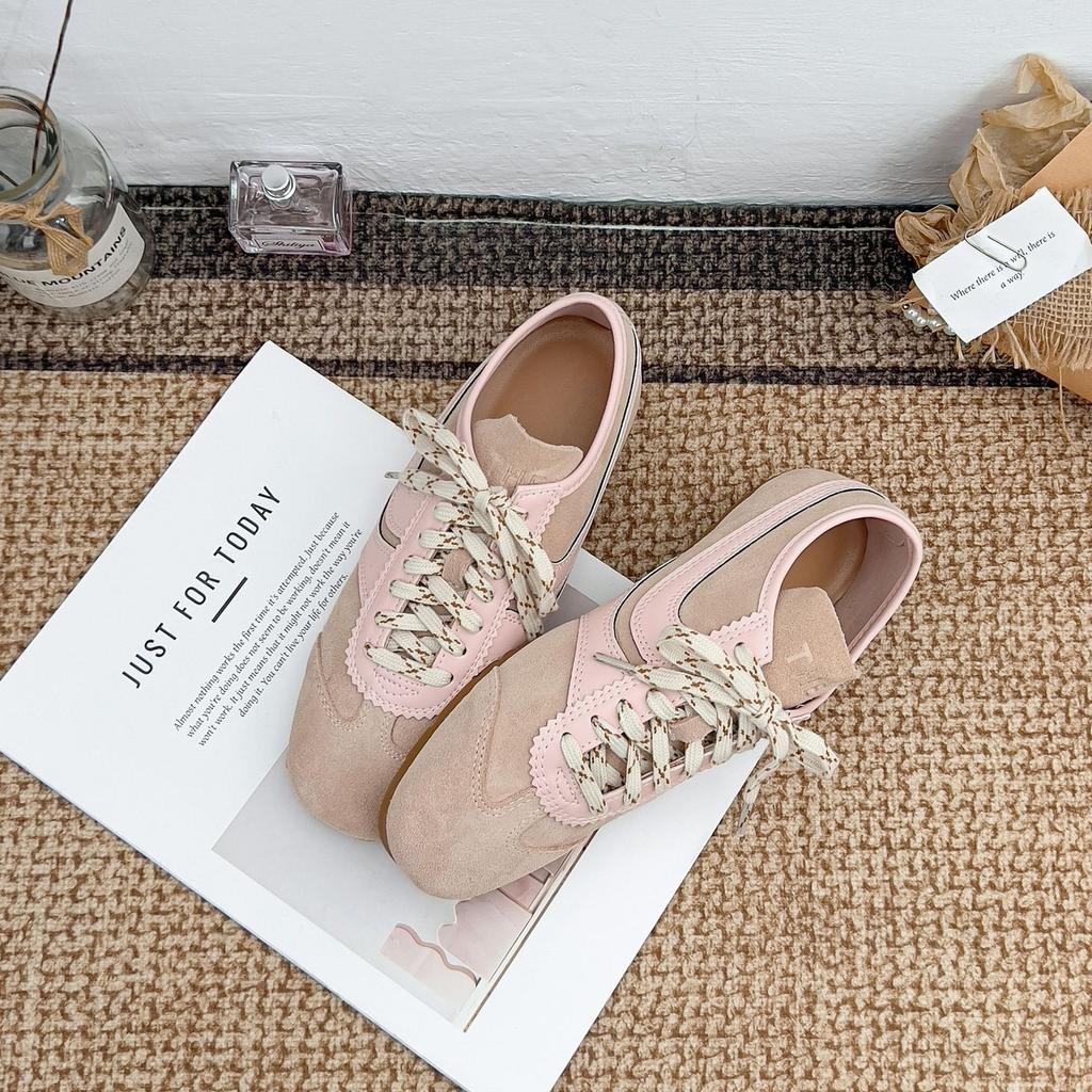 Grape mother summer new retro dad shoes women's trendy cool outer wear high-end sports shoes front lace-up college style