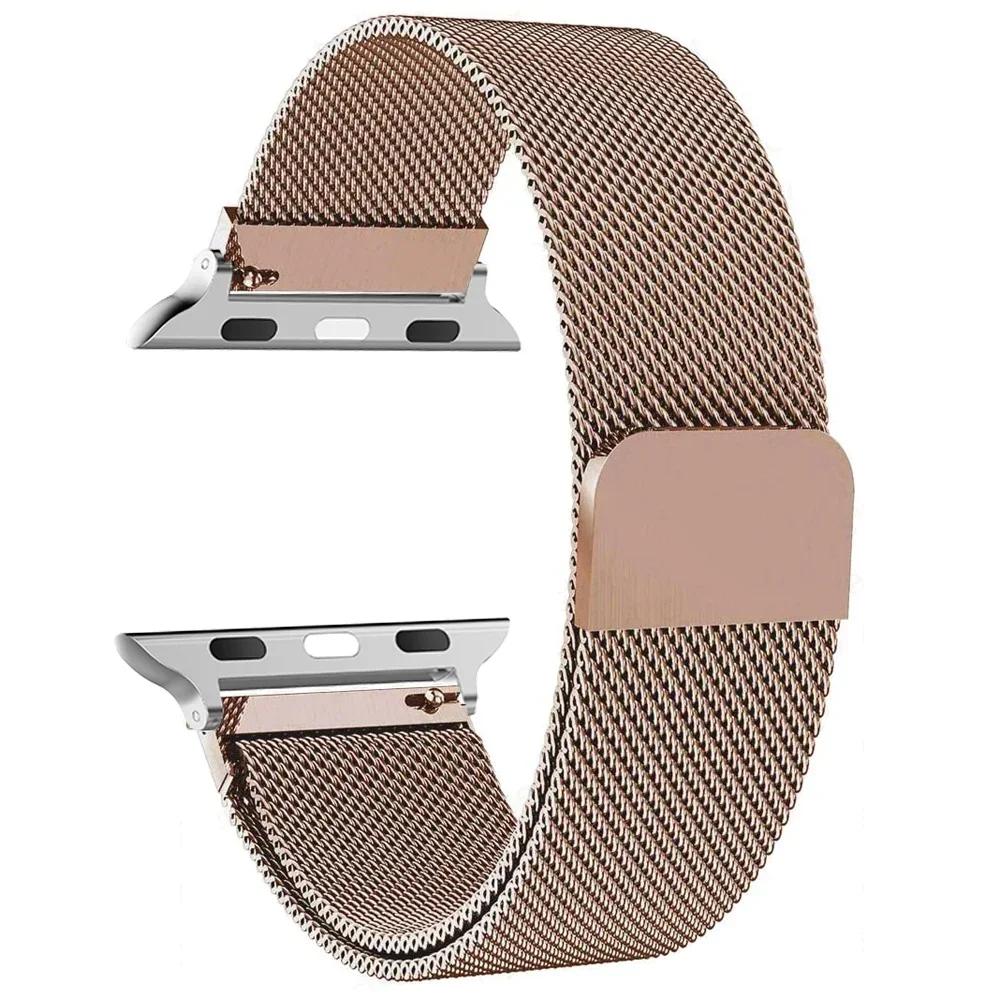 Μιλανέζικο λουράκι Για λουράκια Apple Watch 46mm 49mm 45mm 44mm 42mm 41mm 40mm Βραχιόλι iwatch Σειρά 10 9 3 4 6 5 SE 7 8 Ultra2 Correa