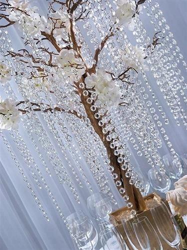 Crystal Garland 100 , Transparent, 1 Piece