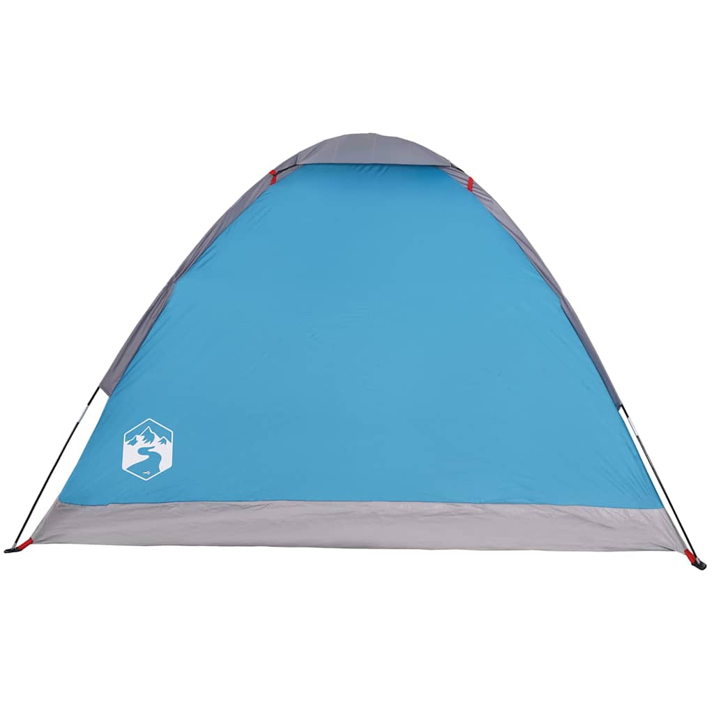 Dome Camping Tent for 2 Persons Blue Waterproof