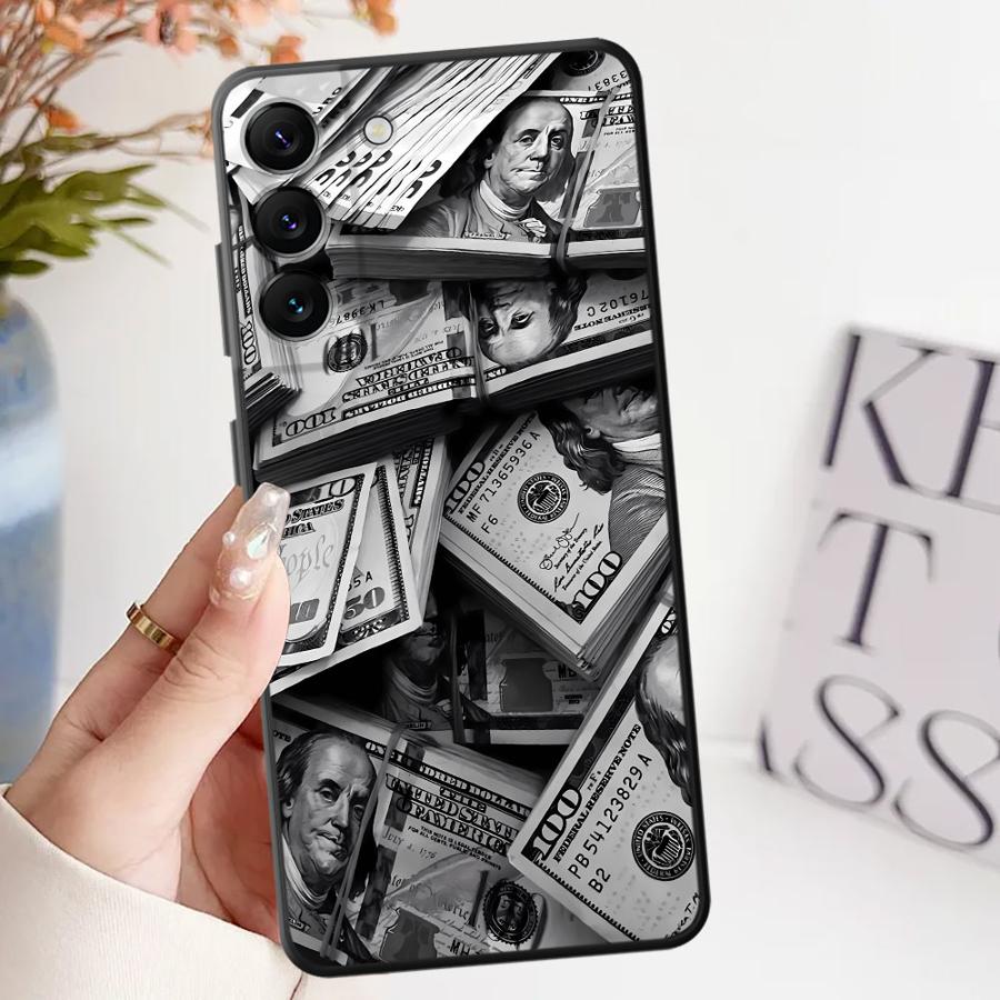 

Case for Samsung Galaxy A53 A35 A23 A26 A72 A24 A25 A71 A73 A51 A52 A36 A55 A41 A32 A22 Phone Cover Time Is Money Printed Galaxy A32 5G