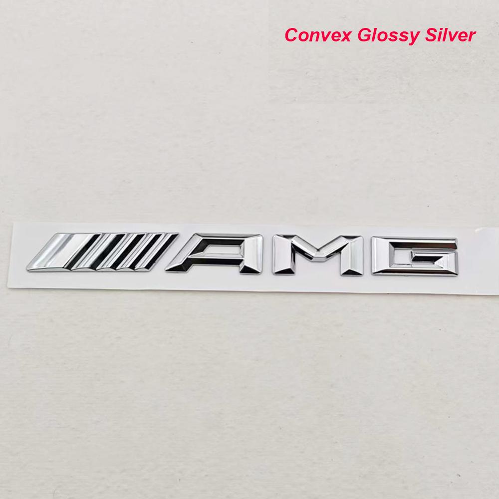3D ABS Car Letters Logo AMG Badge Rear Trunk Emblem Sticker for Mercedes Benz AMG A B C E G W211 W203 W204 W210 W124