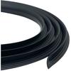 T Rubber Trim Molding, Fit 3/4 Inch Edge, Edging Shelf Banding, Center Barb Tee Moulding for Tables, Game and Arcade Machines Decorative, Black,