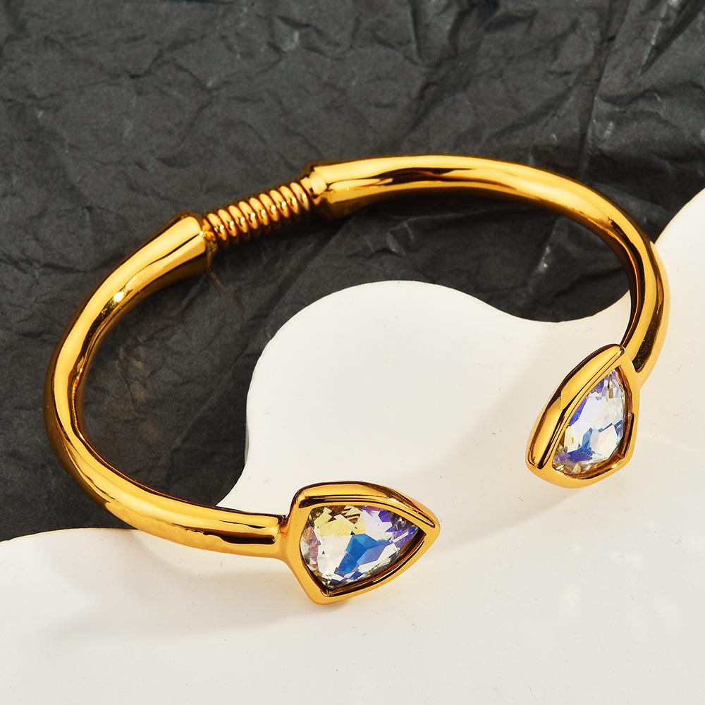Fashionable Crystal Bracelet European and American Light Luxury Bracelet Women's Accessories