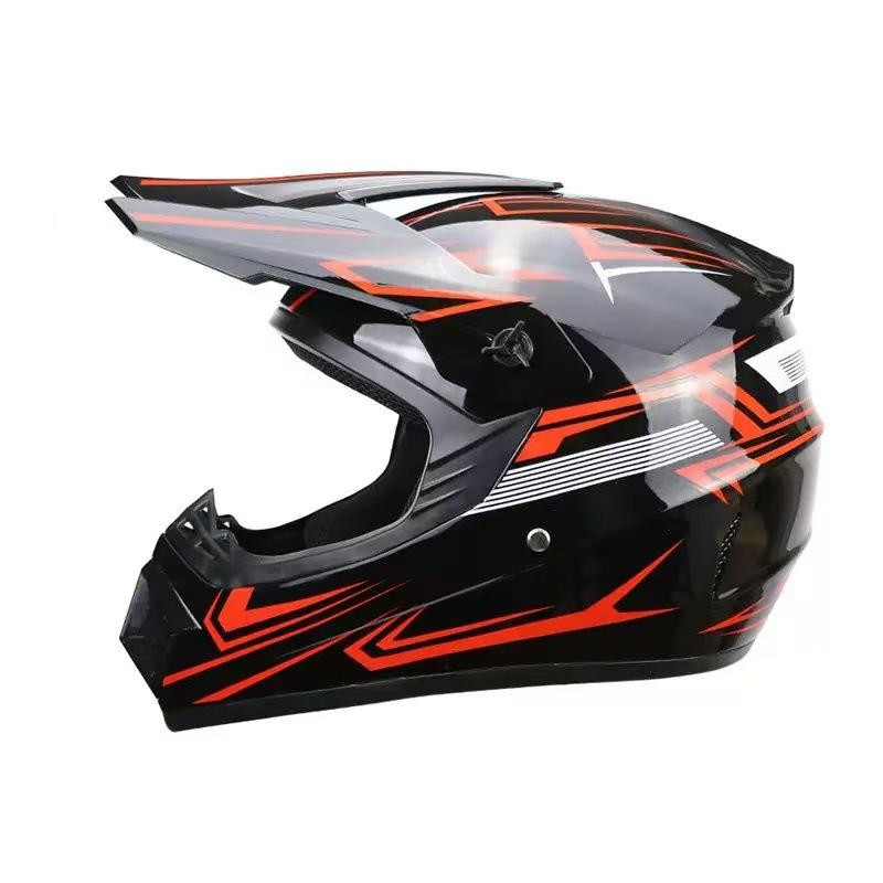 Off-Road Motorcycle Helmet ABS Four Seasons Electric Vehicle Mountain Bike Helmet Full Overlay Small Helmet