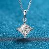 2ct Moissanite Woman Pendant Sier Necklace For Women Chains Party Bridal Fine Jewelry 925sterling Silver Necklace