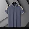 Erkek Yaz Polo Gömlek T-Shirt Iş Rahat Nefes Tee Düz Renk Gevşek Rahat Yaka Kısa Kollu Gömlek