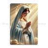 Virgin Mary Praying Her Rosary Metal Sign Poster Design Wall Mural Classic Funny Cinema Tin Sign Poster
