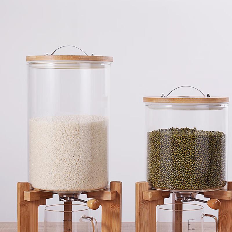 Churong Glass Rice & Grain Dispenser