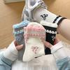 Women's Socks, Spring and Summer Fashion Lace Bow Socks, Breathable and Sweat-absorbing Trendy Mid-calf Socks