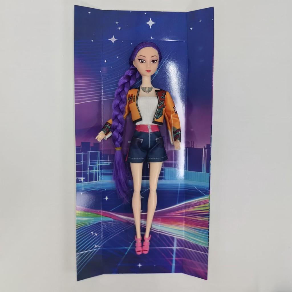 Demon Avcısı K-POP Kız Grubu Bebekleri: Müzikli Işıklı Peluş Figürler