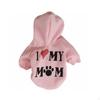 Dog Hoodie Warm Hooded Sweater Machine Washable Fleece Pet Pullover for Dogs, Young Cold